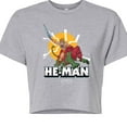 thumbnail image 3 of He-Man Masters of the Universe - He-Man Charging - Juniors Cropped Graphic T-Shirt, 3 of 5