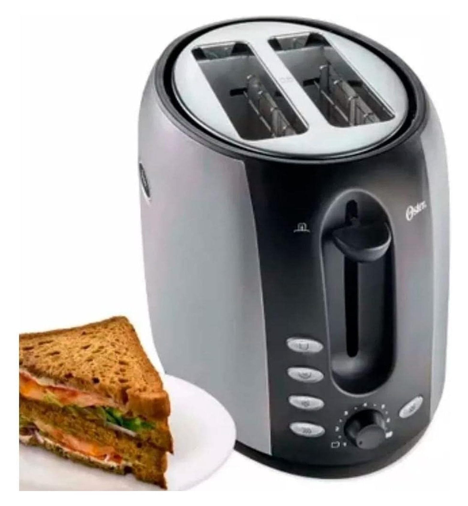 2 Slice Toaster with Wide Slots - Bagel & Bread Toaster, Stainless Steel