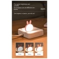 thumbnail image 3 of 2Pcs USB Reading Lamp,Mini Bunny Night Light, Smart Voice 3 Color Desk Lamp for Bedroom Kids Room Pink + White, 3 of 5