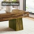 thumbnail image 4 of Fnova Farmhouse 47 Inch Rectangle Wooden Coffee Table, Sturdy Base, Modern Cocktail Tea Table, Accent Centre Table for Living Room, Bedroom, 4 of 5