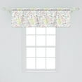 thumbnail image 2 of Ambesonne Colorful Window Valance, Pastel Toned Mushrooms, 54" X 18", Multicolor, 2 of 3