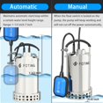 thumbnail image 4 of Bomba de agua sumergible FOTING Full 304 de acero inoxidable 1HP, 4 of 8