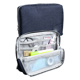 thumbnail image 3 of Estuche para lápices de gran capacidad, bolsa para rotuladores de almacenamiento grande, estuche para bolígrafos con cremallera, impermeable, portátil con soporte, azul, grande, 3 of 5