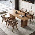 thumbnail image 2 of Kitchen Dining Table Restaurant Mobile Wooden Sets  Living Room Service Tables Console Muebles Para El Hogar Home Furniture My Lux Decor Round, 2 of 9
