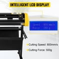 thumbnail image 1 of Máquina cortadora de vinilo VEVOR, Plotter de corte de alimentación de papel máx. de 34 in / 870 mm, Impresora de pantalla LCD de corte automático de contorno de cámara con soporte Fuerza y velocidad, 1 of 9