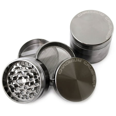 UPC 849344011767 product image for Chromium Crusher 2 Inch 4 Piece Tobacco Spice Herb Grinder - Gun Metal | upcitemdb.com