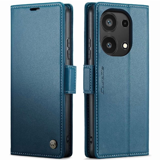 Funda tipo cartera Xiaomi Redmi Note 13 Pro 4G con cierre magnético, RFID, tarjetero, soporte, carga inalámbrica