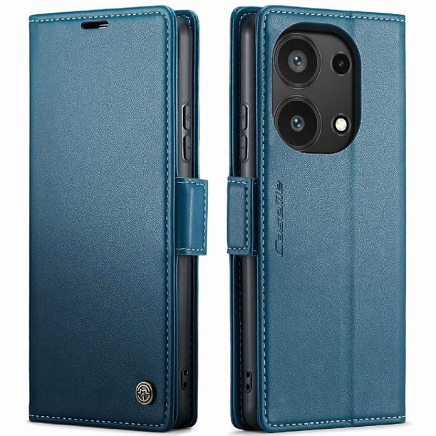Funda tipo cartera Xiaomi Redmi Note 13 Pro 4G con cierre magnético, RFID, tarjetero, soporte, carga inalámbrica