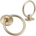 thumbnail image 3 of 8 Pcs Poignée - Brossé Or Vintage Porte Anneau Meubles Poignée pour Armoire Tiroir Commode, 3 of 5