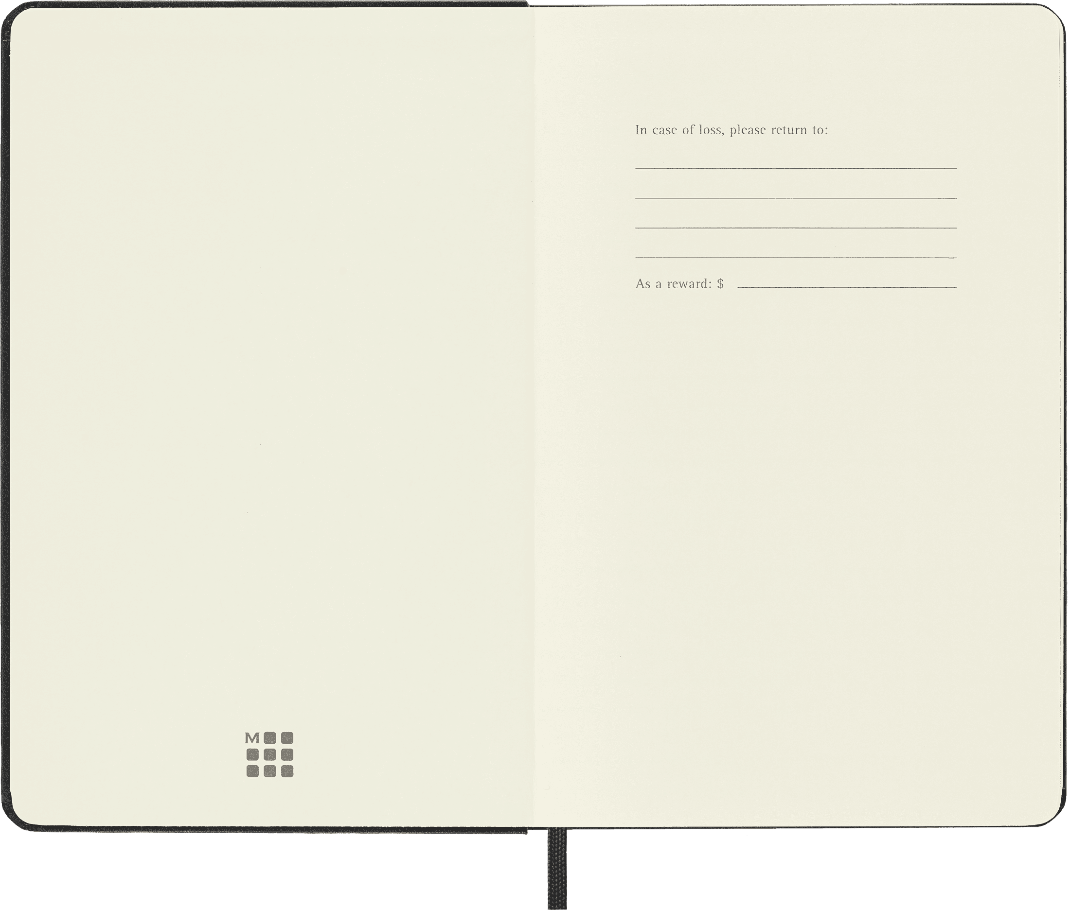 Moleskine Classic Notebook, Hard Cover, Medium (4.5" x 7"), Plain, Black