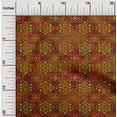 thumbnail image 1 of oneOone Cotton Poplin Brown Fabric Batik Craft Projects Decor Fabric Printed By The Yard 42 Inch Wide, 1 of 4