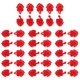thumbnail image 2 of Botones de nudo rana Sunnimix 20 pares con cuentas de cheongsam rojo, 2 of 8
