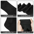 thumbnail image 6 of Loritta Dress Socks Men Crew Socks Solid Casual Black Cotton Athletic Dress Socks for Men 6-Pack, 6 of 6