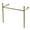 Brushed Brass, variant on Kingston Brass VPB36410 Fauceture 41" Stainless Steel Console Stand - Black