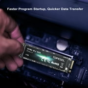 TOPESEL 1TB SSD M.2 PCIe NVMe 4.0 Internal SSD, Up to 5500MB/s Gaming Expansion for PS5 SSD Solid-State Drive