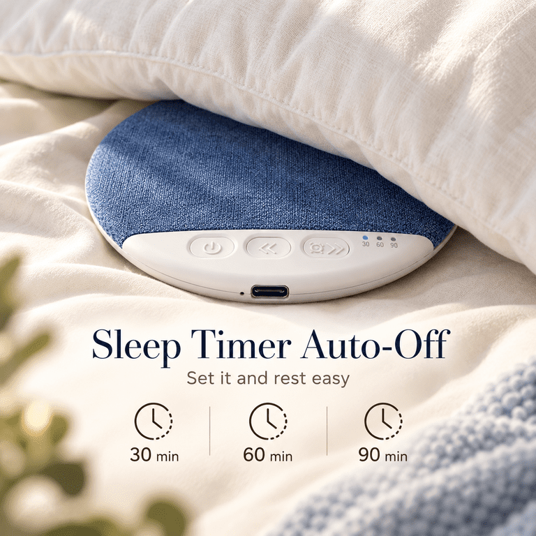 DTIRD Ultra-Thin Bluetooth Pillow Speaker with White Noise photo 3