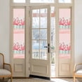 thumbnail image 2 of Pink Flamingo Window Privacy Film, Summer Tropical Flamingo Hawaii Animals Static Cling UV Sun Blocking Heat Control Window Tint Day and Night,Non-Adhesive One Way Windows Privacy Cover 17.7''x78.7'', 2 of 7