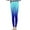 Blue, variant on Women's Retro Printed Thermal Leggings Elastic High Waist Lined Full Length Winter Pants for Casual XXL