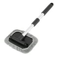 thumbnail image 2 of 2X Car Window Cleaner Brush,Windshield Glass Cleaning Tool Extendable Aluminum Handle with 8Pcs Microfiber Covers, 2 of 7