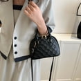 thumbnail image 1 of Bolso de mano para mujer, Bolso de mano de cuero PU, Bolso de mano elegante Simple, bandolera (negro), 1 of 6