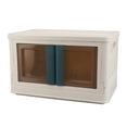 thumbnail image 2 of Contenedor de Almacenamiento Plegable Apilable de 32 L con Puerta Frontal Abierta con Tapa Puede Abrir Fácilmente la Puerta para Sacar Artículos sin Quitar la Tapa Anggrek Otros, 2 of 8
