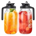 thumbnail image 1 of Jarra de cristal NIJIALGEXPY 1.9L con tapa estilo Mason Jar, 1 of 7