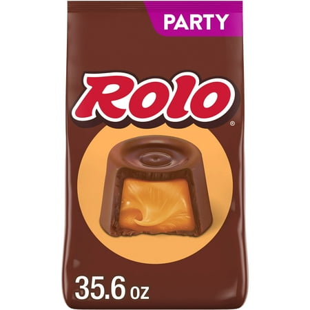 Rolo Rich Chocolate Caramels Candy, Party Pack 35.6 oz