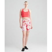 MSRP $48 Josie Natori Printed Cropped Top Red Size Small