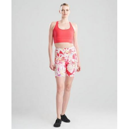 MSRP $48 Josie Natori Printed Cropped Top Red Size Small