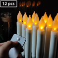 thumbnail image 3 of Velas cónicas LED, velas flotantes de Harry Potter, velas de ventana sin llama que funcionan con pilas para decoraciones de fiesta del día de San Valentín, amarillo cálido JAMW Sencillez, 3 of 5