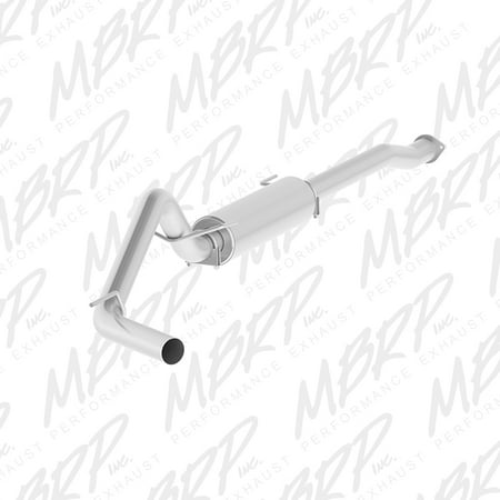 MBRP 2016 Toyota Tacoma 3.5L 3in Cat Back Single Side Exit Alum Exhaust (Best Exhaust System For Toyota Tacoma)