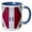Blue/White, variant on 3drose, Massachusetts, Cape Ann, Gloucester, Barn Door Detail, 11oz Two-tone Green Mug
