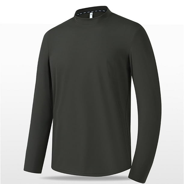 pstuiky camisa de manga larga para hombre, Camiseta informal de cuello redondo para hombre, camiseta deportiva informal falsa, camiseta de cuello redondo de manga larga salir tops xxl