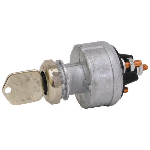 Tectran 191187 Ignition & Starter Switch, Position 4, Base 1, Mounting Style 4, Starter Lockout