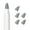 Gray, variant on 5Pcs Silicone Pencil Replacement Tip Quiet Paper Nibs Drawing & Writing Noise Reducing Pen Tip Case for Pencil 3