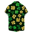 thumbnail image 4 of Yusimy Mens Short Sleeve Button Down Shirt with St Patricks Day Print Casual for Holiday Party, 4 of 6