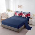 thumbnail image 5 of Homewish Kids Baseball Gaming 7-Piece Bedding Comforter Set,Ball Sport City King Bedding Sets,San Diego Silhouette Bed Sheets For Teens Boy,Microfiber Bedroom Decor Reversible, 5 of 8