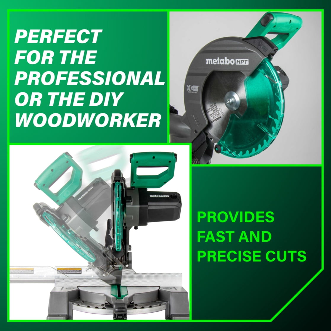 Metabo HPT 10-In Single Bevel Compound Miter Saw, C10FCG2