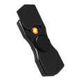 thumbnail image 2 of Juguete de moda para aliviar el estrés, encendedor de cigarrillos con luz de emergencia para regalo de hombres, color negro, 2 of 8