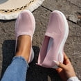 thumbnail image 5 of CAIXAI Walking Shoes for Women Orthopedic Dress Shoes for Women Lightweight Knit Upper Embroidery White Sneakers for Women Walking Anti-Skid Adjustable Upper Mary Jane Flats Hands-Free Barefoot Shoe, 5 of 7