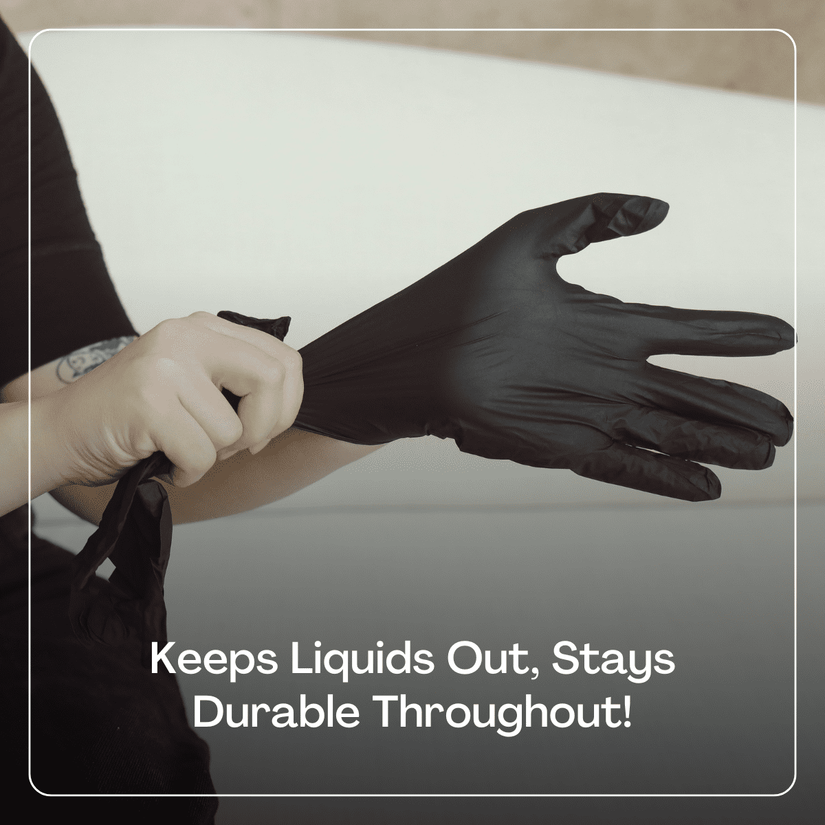 [1,000 ct] Karat Vinyl Gloves, Powder-Free, Black, Extra Large