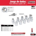 thumbnail image 2 of Juego De Dados Y Punta Torx 10 Piezas 5200tx Urrea Urrea 5200TX, 2 of 3
