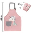 thumbnail image 3 of Tablier pour Enfants pour Garçons Filles avec Sangle Réglable Panting Bébé Enfant en Bas Âge Tabliers avec Manches de Poche Ensemble Imperméable à l'Eau, 3 of 8