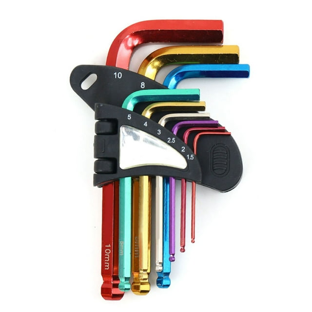 Hex Wrench Set,9Pcs Hex Wrench Star Hex Key Kit Hex Key Tool Professional Grade