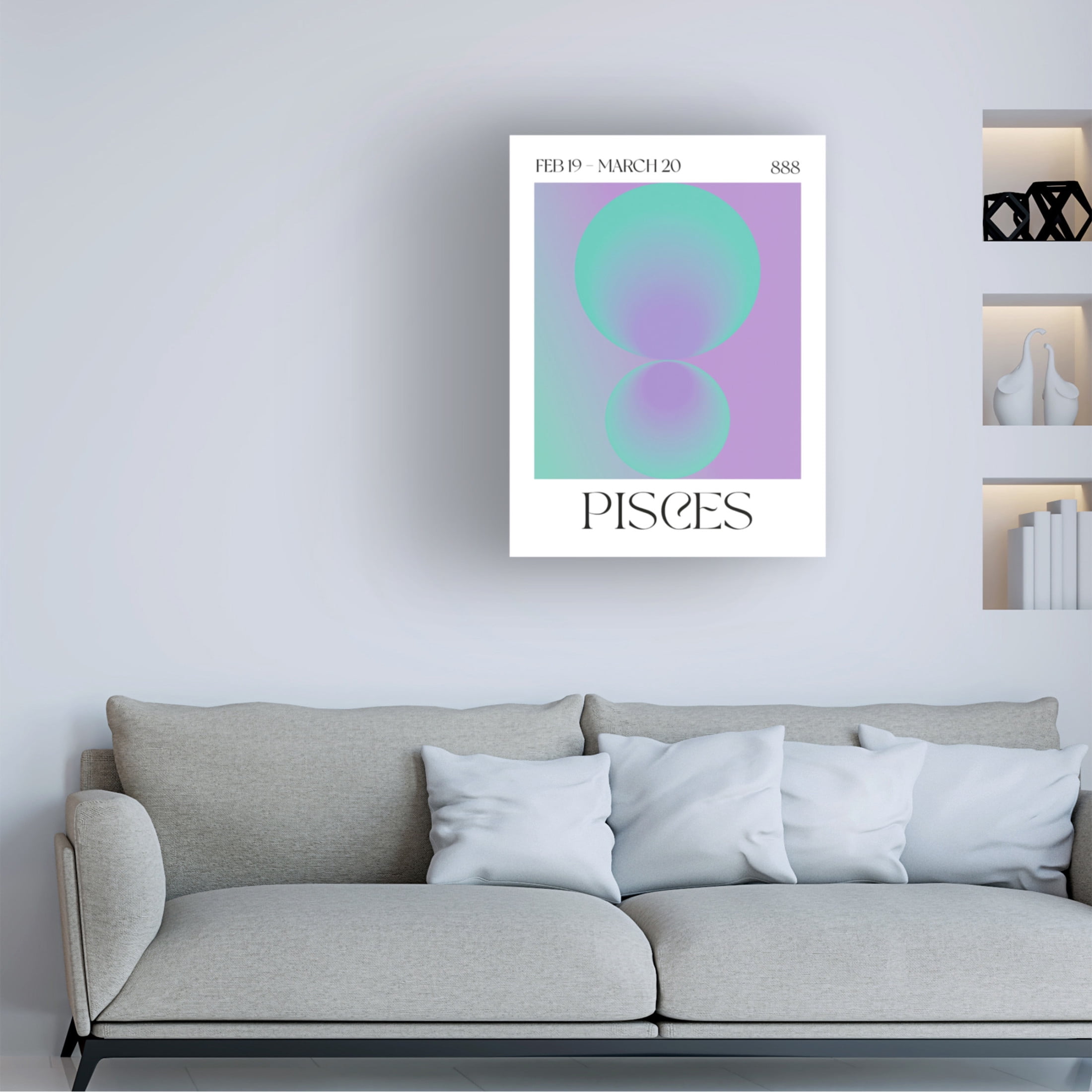 Trademark Fine Art Valeria Castillo Pisces Canvas Wall Art