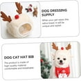 thumbnail image 3 of Sofenthiss Adorable Christmas Tree Pom-Pom Hat, Cat/Dog Christmas Tree Pom Pom Hat, for Pet(A02,Small), 3 of 7