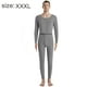 thumbnail image 2 of Conjunto de ropa interior térmica para hombre, calzoncillos largos con forro polar suave, capa base cálida para invierno en la parte superior e inferior - Gris, 2 of 6