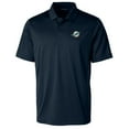thumbnail image 2 of Men's Cutter & Buck Navy Miami Dolphins Prospect Textured Stretch Polo, 2 of 3