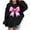 Black, variant on Lorytime Christmas Hoodies for Kids Boys Girl Bow Sweatshirt Long Sleeve Pullover Drop Shoulder Soft Tops Red 4 Years