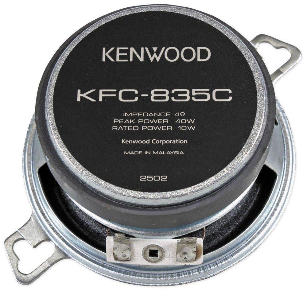 KENWOOD KFC-835C 3.5" Dash-Mount 40 Watts Dual-Cone Car Audio Speakers Pair 